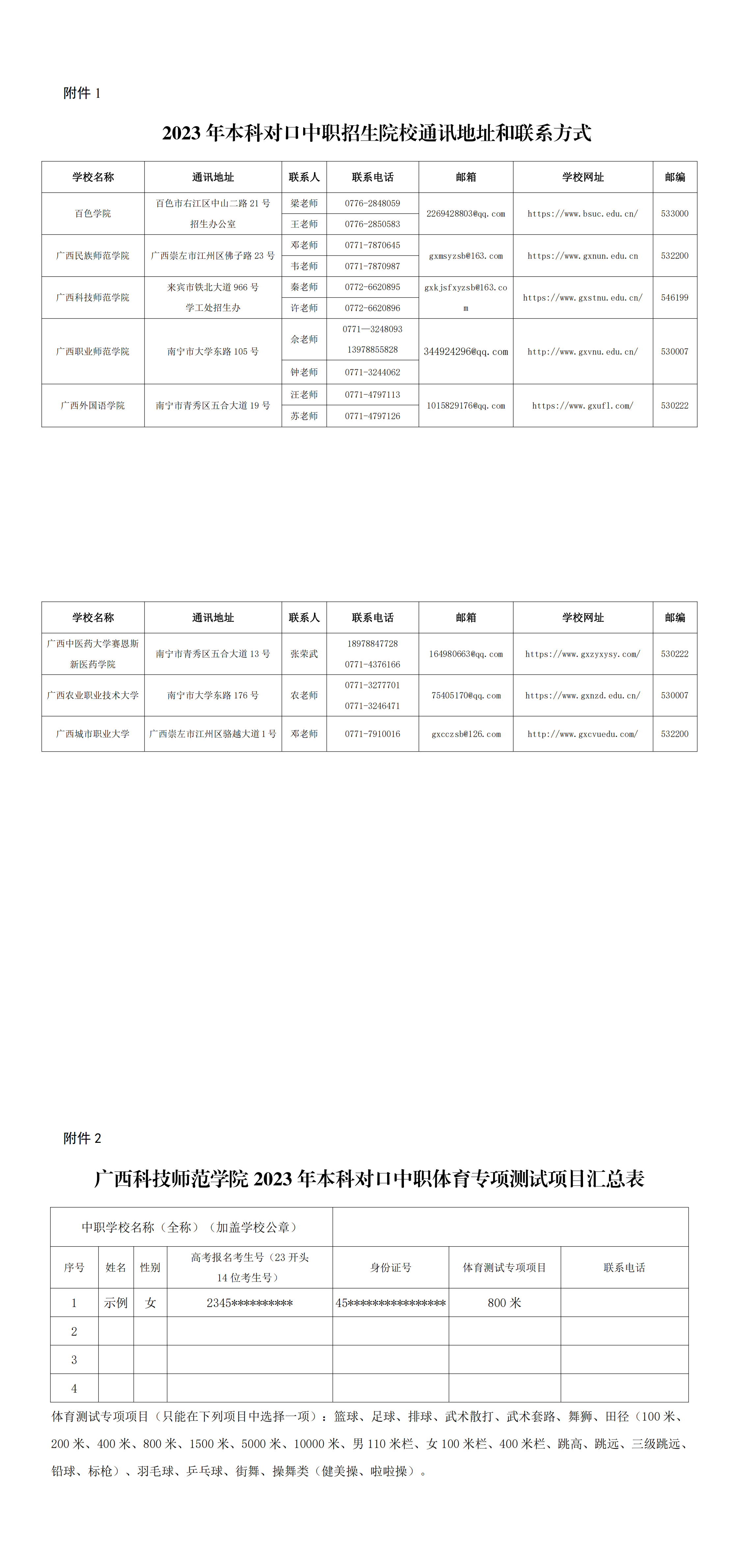 廣西2023年本科(kē)院校對口招收全區(qū)中(zhōng)等職業學(xué)校畢業生試點招生簡章